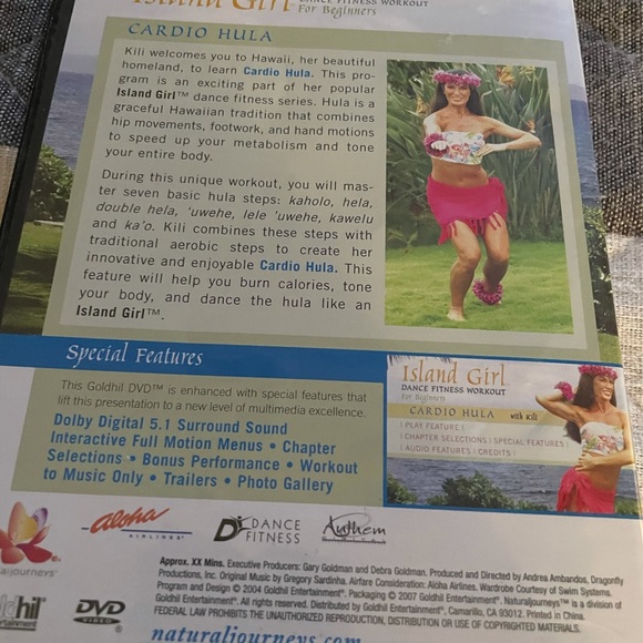 Preowned viewed once DVD ISLAND GIRL DANCE FITNESS WORKOUT - Picture 2 of 2